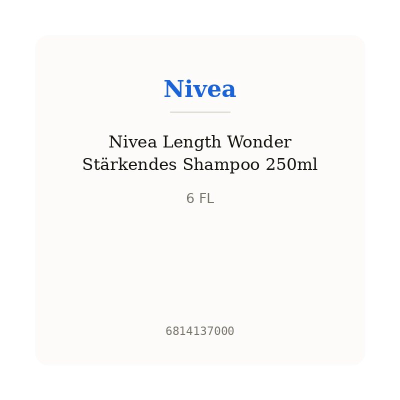 Nivea Length Wonder Stärkendes Shampoo 250ml