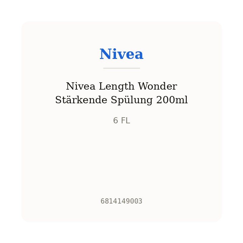 Nivea Length Wonder Stärkende Spülung 200ml