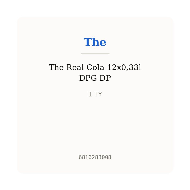 The Real Cola 12x0,33l DPG DP