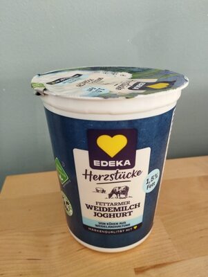 EDEKA Herzstücke Weidemilch fettarmer Joghurt 1,5% 500g VLOG