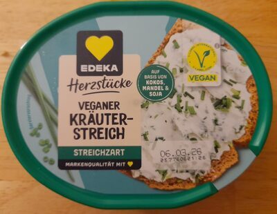 EDEKA Herzstücke Veganer Brotaufstrich Kräuter 150g