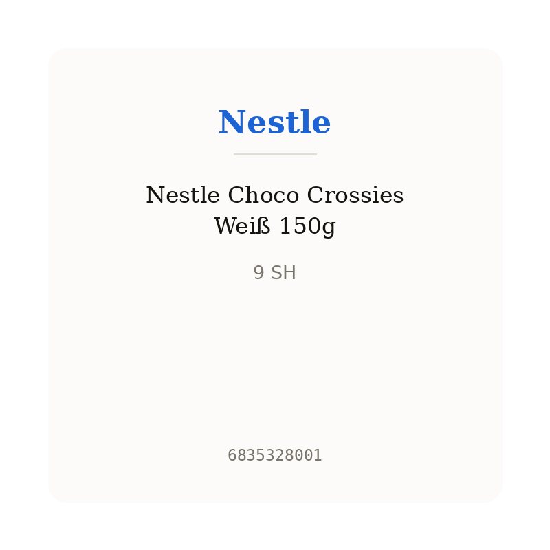 Nestle Choco Crossies Weiß 150g