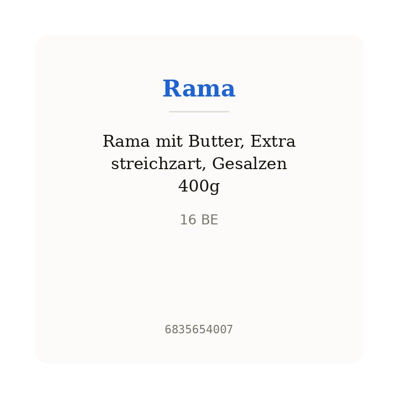 Rama mit Butter, Extra streichzart, Gesalzen 400g