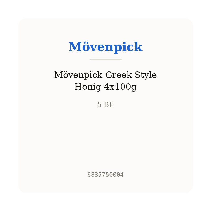 Mövenpick Greek Style Honig 4x100g