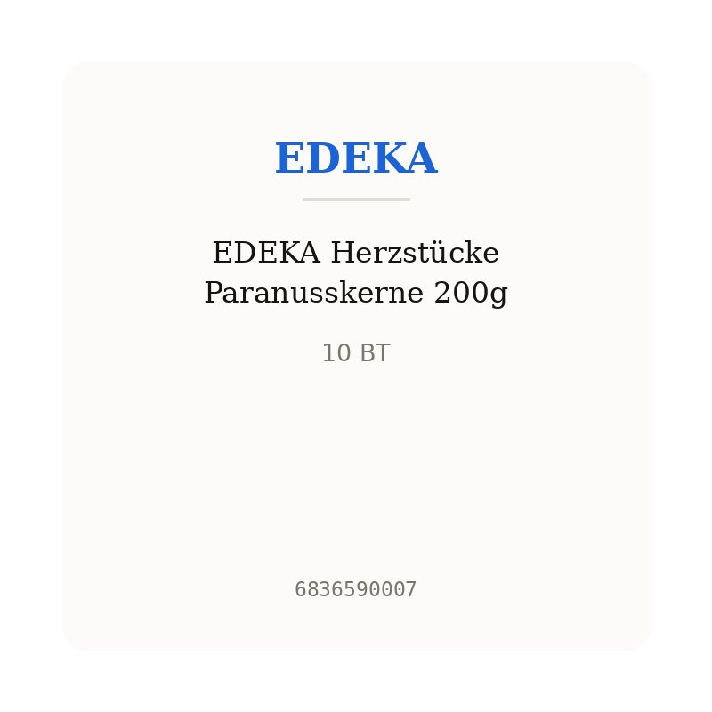 EDEKA Herzstücke Paranusskerne 200g