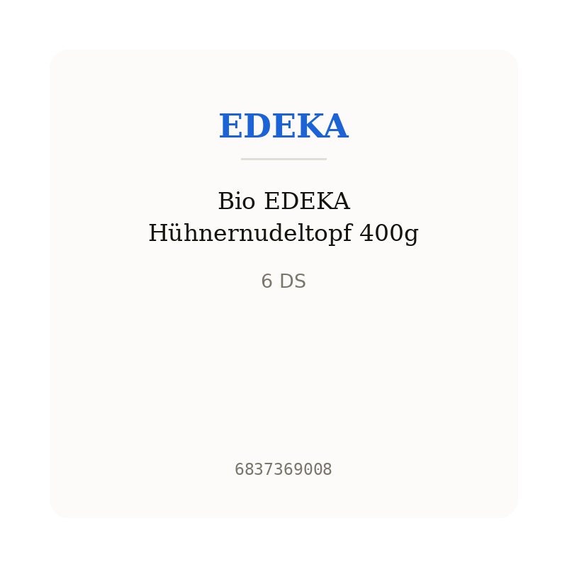 Bio EDEKA Hühnernudeltopf 400g