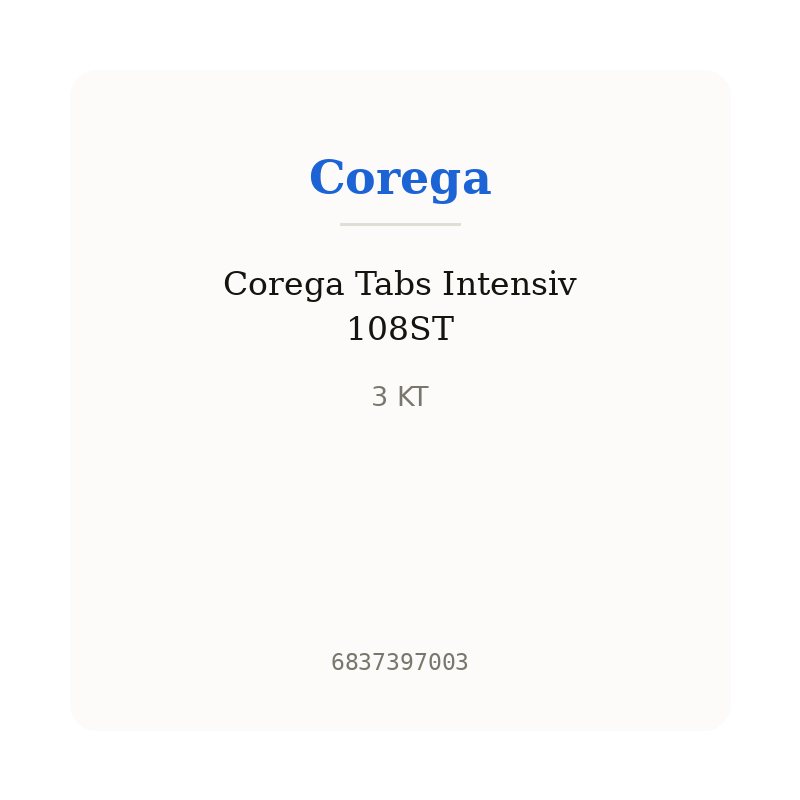 Corega Tabs Intensiv 108ST