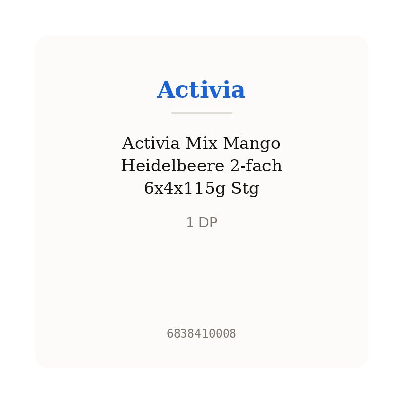 Activia Mix Mango Heidelbeere 2-fach 6x4x115g Stg