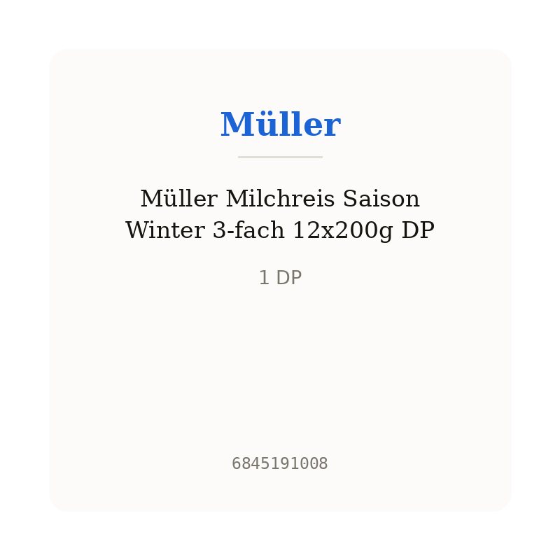 Müller Milchreis Saison Winter 3-fach 12x200g DP