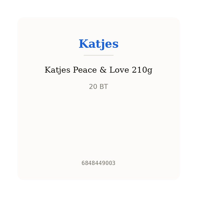 Katjes Peace & Love 210g