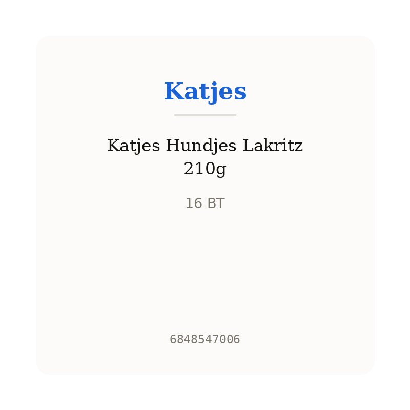 Katjes Hundjes Lakritz 210g