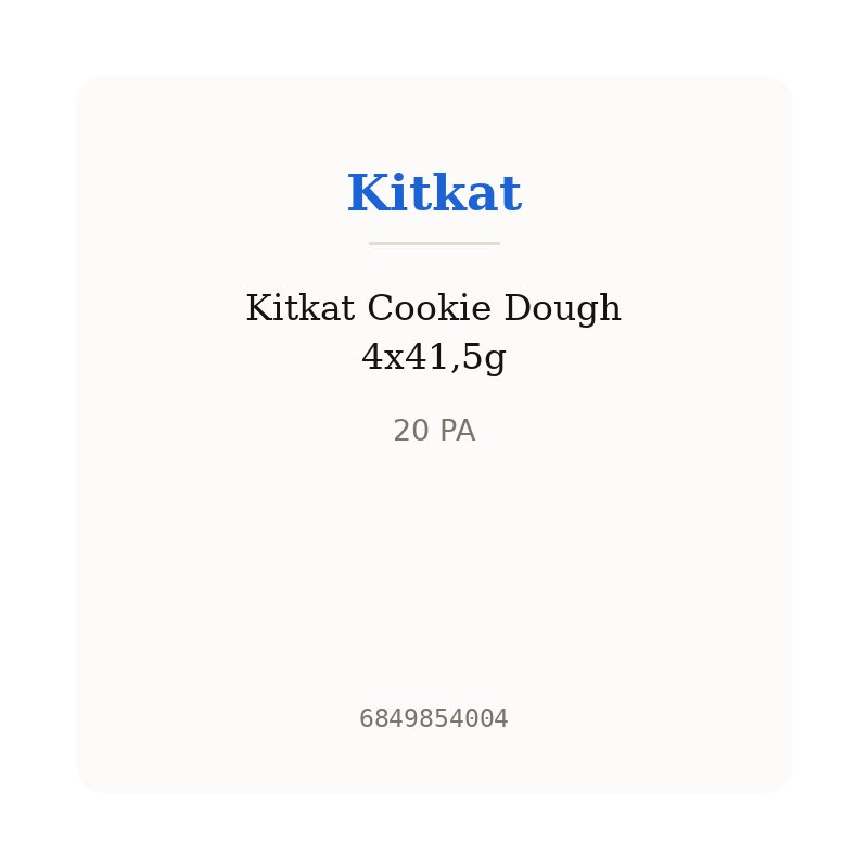 Kitkat Cookie Dough 4x41,5g