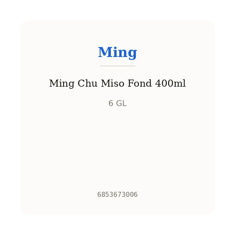 Ming Chu Miso Fond 400ml