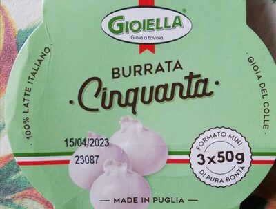 Gioiella Burrata Pasta filata mit Sahne gefüllt 55% 320g