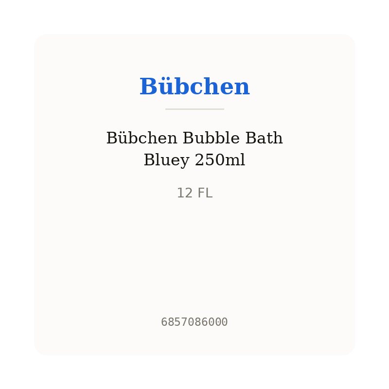 Bübchen Bubble Bath Bluey 250ml