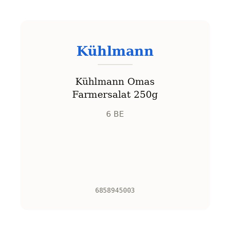 Kühlmann Omas Farmersalat 250g