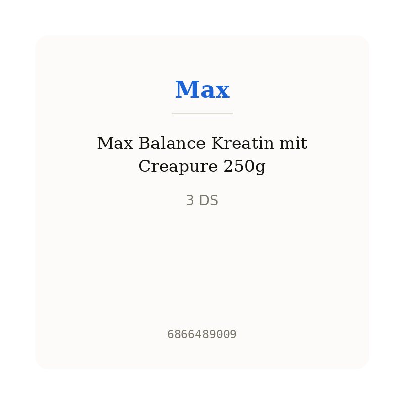 Max Balance Kreatin mit Creapure 250g