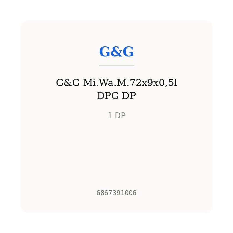 G&G Mi.Wa.M.72x9x0,5l DPG DP