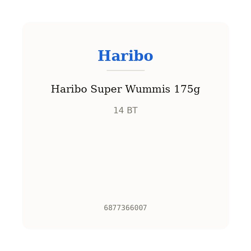 Haribo Super Wummis 175g
