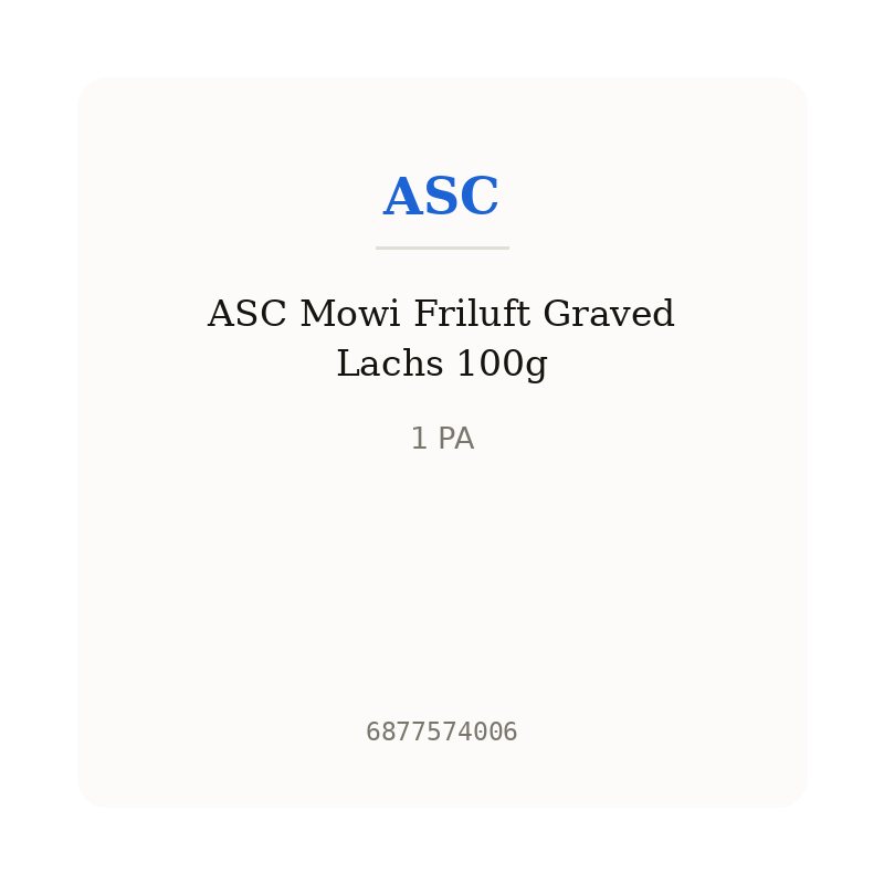 ASC Mowi Friluft Graved Lachs 100g