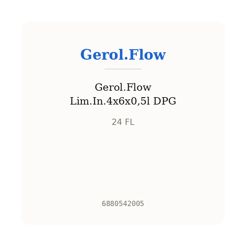 Gerol.Flow Lim.In.4x6x0,5l DPG