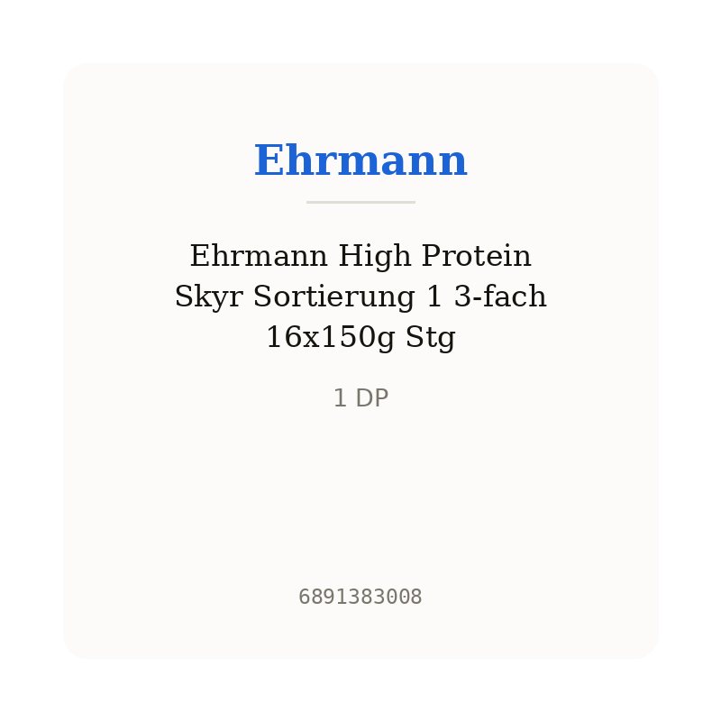 Ehrmann High Protein Skyr Sortierung 1 3-fach 16x150g Stg