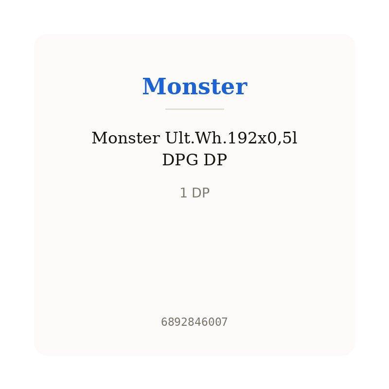 Monster Ult.Wh.192x0,5l DPG DP