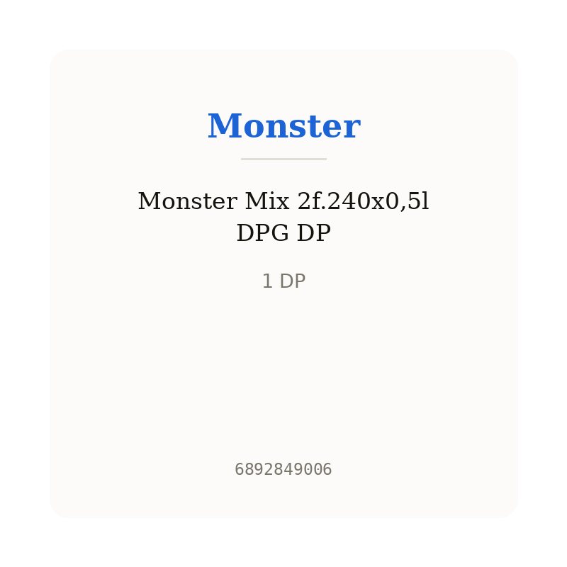 Monster Mix 2f.240x0,5l DPG DP