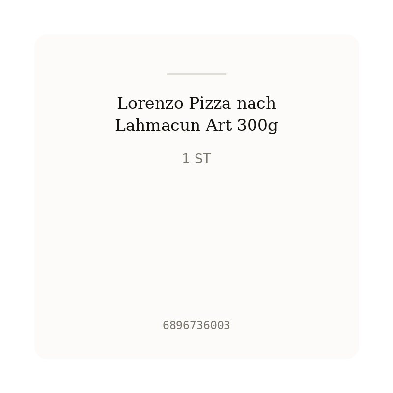 Lorenzo Pizza nach Lahmacun Art 300g