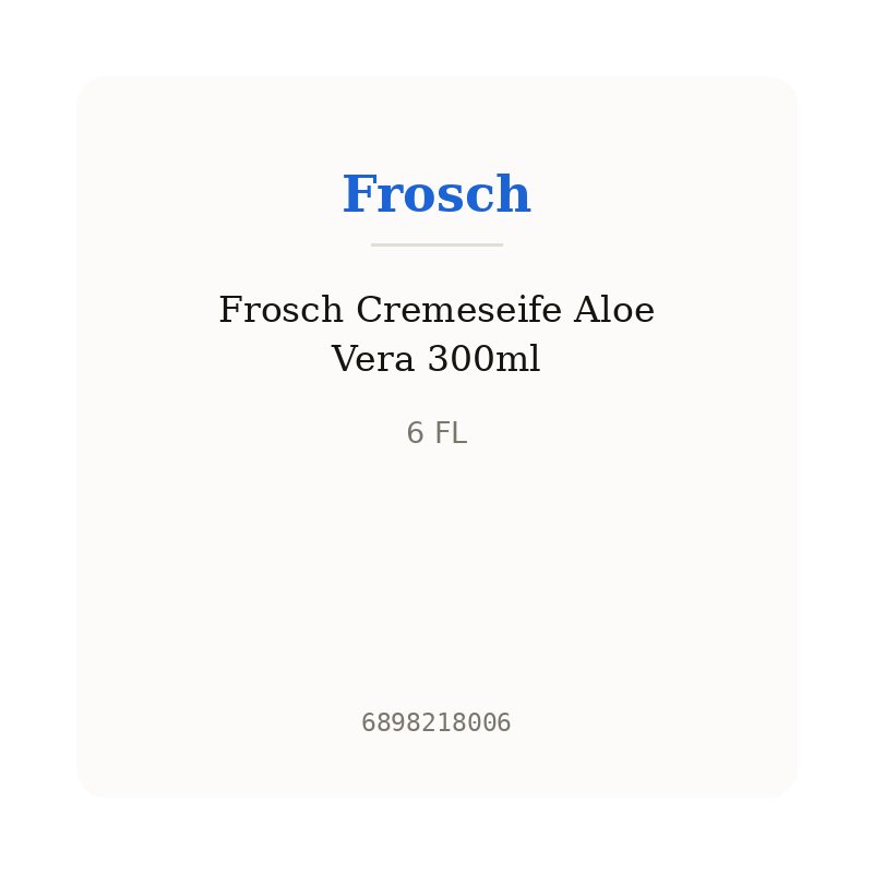 Frosch Cremeseife Aloe Vera 300ml