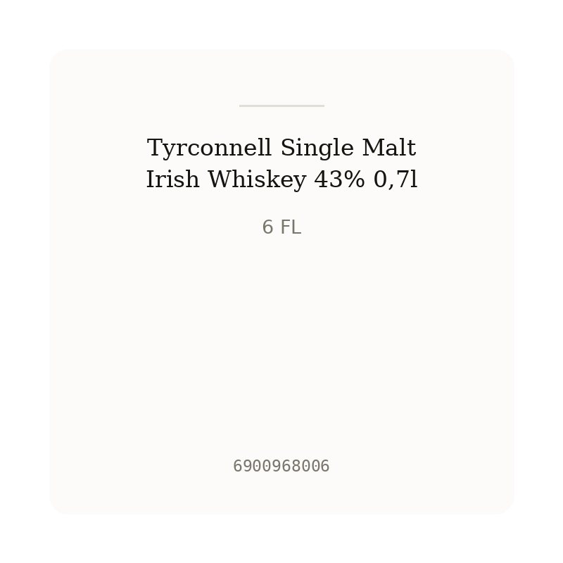 Tyrconnell Single Malt Irish Whiskey 43% 0,7l