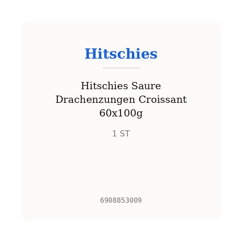Hitschies Saure Drachenzungen Croissant 60x100g