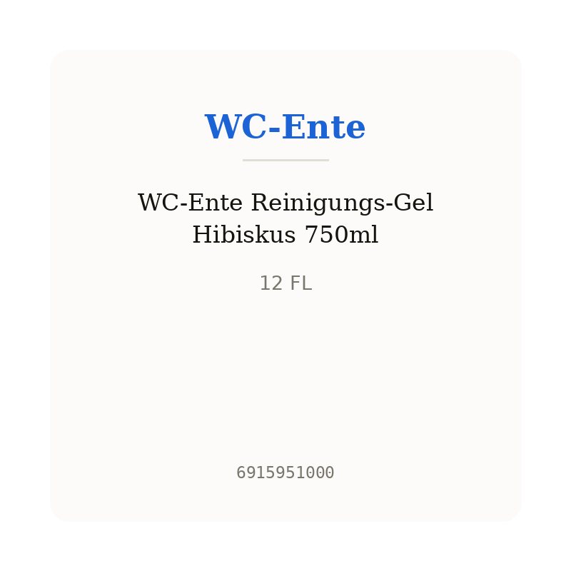 WC-Ente Reinigungs-Gel Hibiskus 750ml