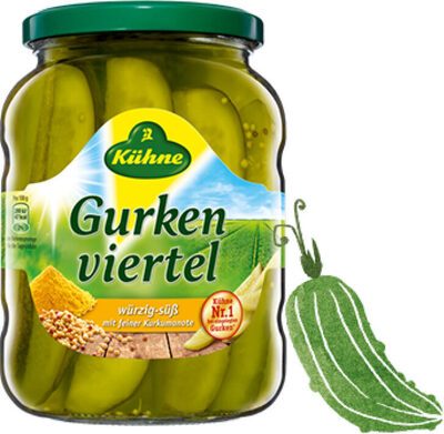 Kühne Gurkenviertel 670g