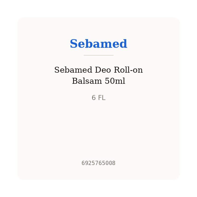 Sebamed Deo Roll-on Balsam 50ml