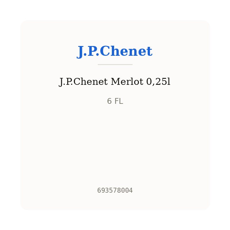 J.P.Chenet Merlot 0,25l