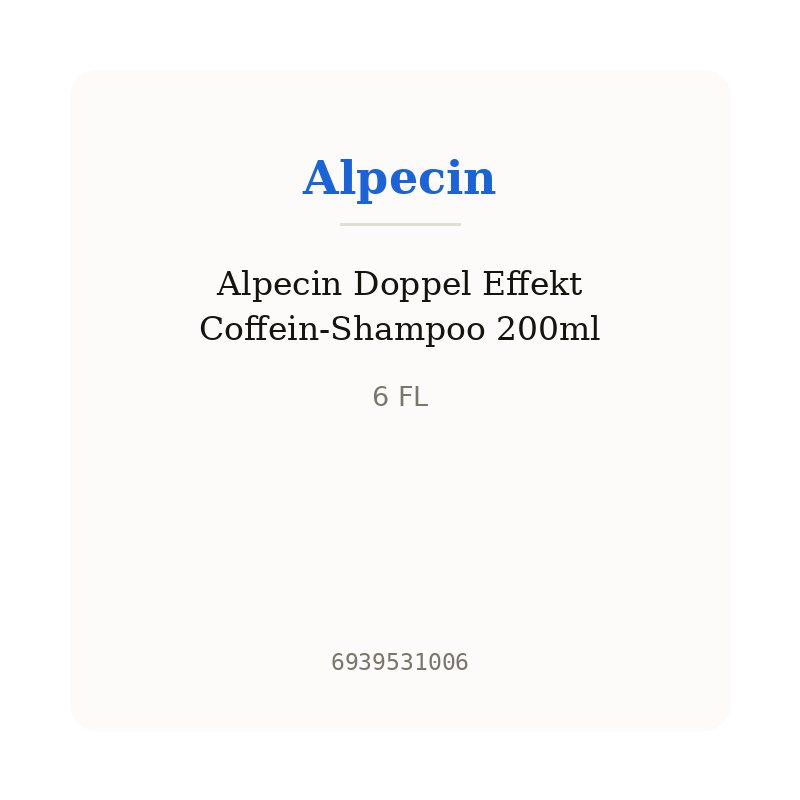 Alpecin Doppel Effekt Coffein-Shampoo 200ml