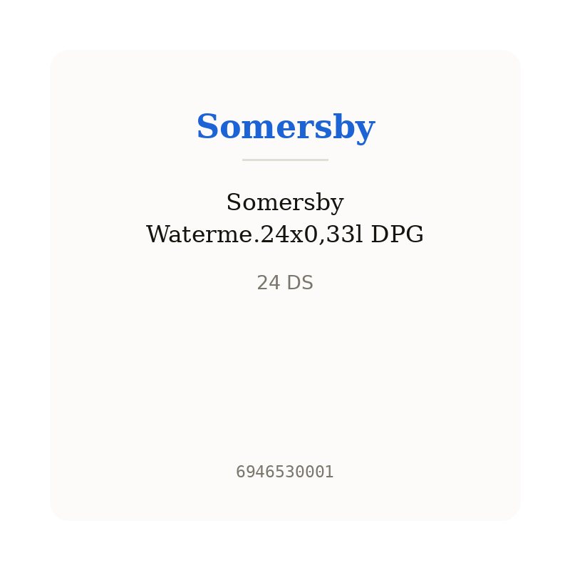 Somersby Waterme.24x0,33l DPG