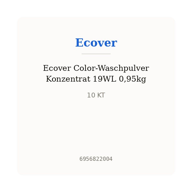 Ecover Color-Waschpulver Konzentrat 19WL 0,95kg