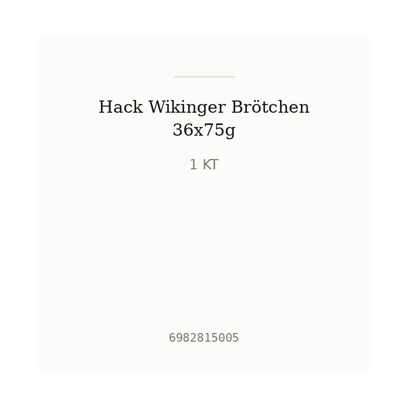 Hack Wikinger Brötchen 36x75g