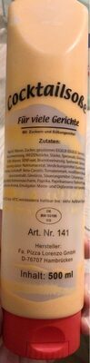 Pizza Lorenzo Cocktailsauce 500g