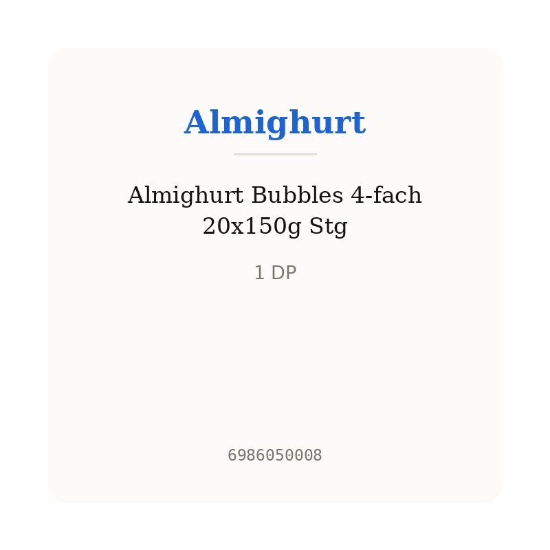 Almighurt Bubbles 4-fach 20x150g Stg