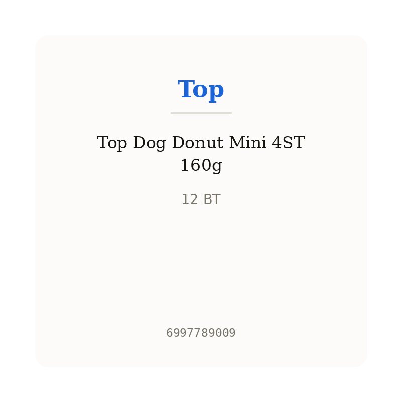 Top Dog Donut Mini 4ST 160g