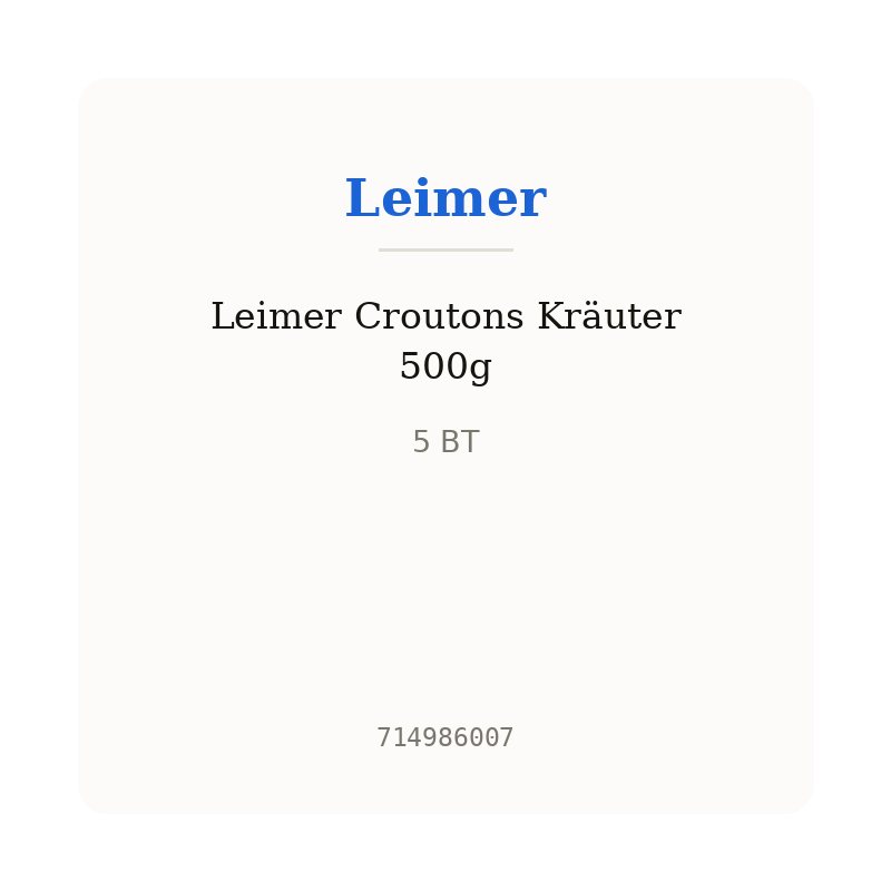 Leimer Croutons Kräuter 500g