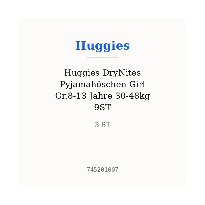 Huggies DryNites Pyjamahöschen Girl Gr.8-13 Jahre 30-48kg 9ST