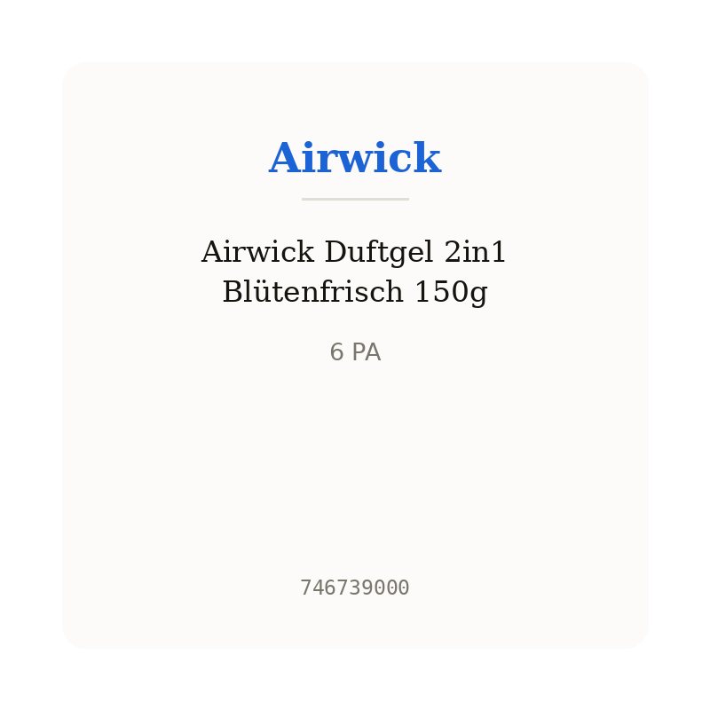 Airwick Duftgel 2in1 Blütenfrisch 150g