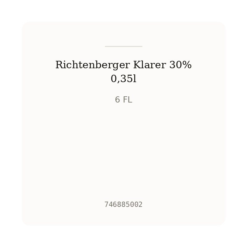Richtenberger Klarer 30% 0,35l