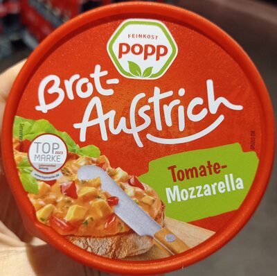 Popp Brotaufstrich Tomate Mozzarella 150g