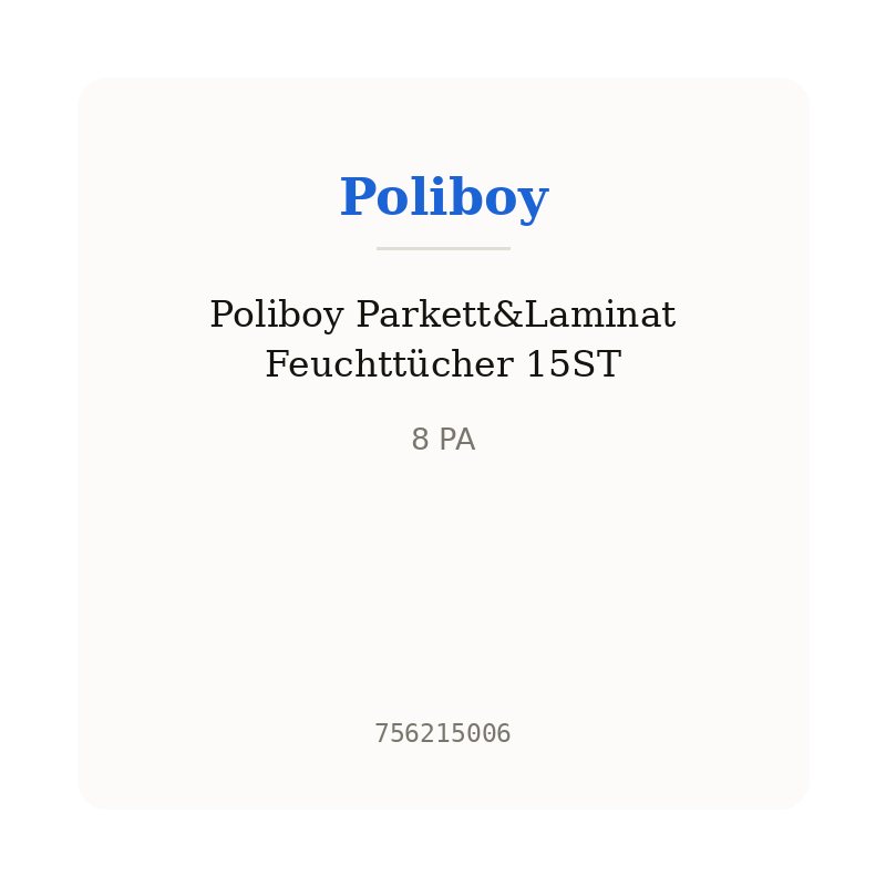 Poliboy Parkett&Laminat Feuchttücher 15ST