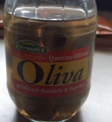 Feinkost Dittmann Oliva Queens Oliven Mandeln Paprika 300g